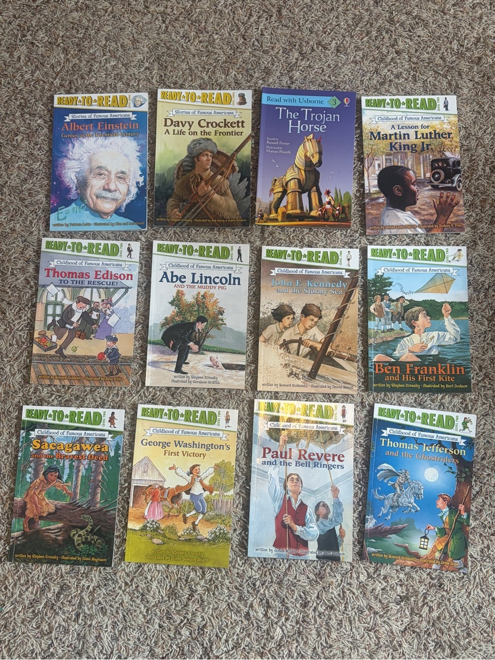 Lot of 12 Children's Books Level 2, 3